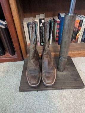 Ariat Women’s Size 7.5 Brown Leather Western Cowboy Boots Square Toe